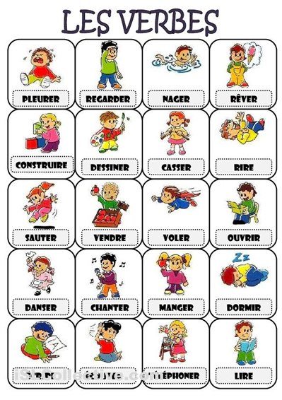 Французские глаголы в картинках часть 2